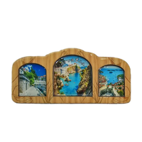 Logo personnalisé bois afrique chameau bord de mer plage tunisie souvenir aimant de réfrigérateur