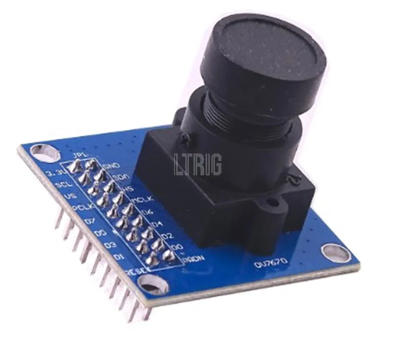 ใหม่ LTRIG ที่กําหนดเอง 1 ชิ้น OV7670 โมดูลกล้องรองรับ VGA CIFauto ควบคุมการสัมผัสจอแสดงผลขนาดที่ใช้งาน 640X480
