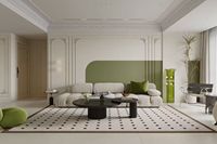 JiuXiang - Meubles de salon et de bureau à domicile modernes - Solution tout-en-un - Design de modèle 3D écologique - Architecture intérieure