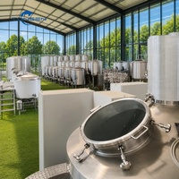 Équipement de brassage d'alcool TONSEN 1000L, cuve en acier inoxydable, kit de fermentation avec pompe PLC et réservoir sous pression, garantie de 3 ans