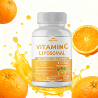 Comprimés de Vitamine C Liposomale 1000 mg Ultra Absorbables Acide Ascorbique Système Collagène Complément Alimentaire