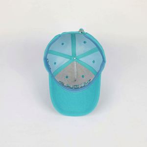 Nouvelle Arrivée 2021 Casquette de Baseball Unisexe Adulte à 5 Panneaux, Tissu Structuré, Broderie 3D, Boucle Métallique Bleue - Product Image 6