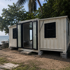 Villa Prefabricada de Lujo, Casa Portátil <span class=keywords><strong>en</strong></span> <span class=keywords><strong>España</strong></span>, Costa, Resort de <span class=keywords><strong>Playa</strong></span>, Villa Contenedor Expandible con Baño y Cocina, Casa Contenedor - Product Image 1