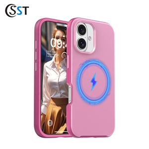 Magnétique Nouveau <span class=keywords><strong>Sym</strong></span> Antichoc Anti Chute Mobile Téléphone Étuis De Protection pour iPhone 16 Coloré PC TPU Matériel Téléphone Couverture Arrière - Product Image 3