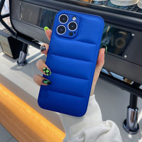 Étui de téléphone de luxe pour vivo X80 V30 X100 V23 Go 20 Pova 5 Spark 10 Pro Tecno Puffer Coton Antichoc Housse arrière