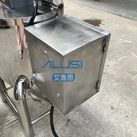 Marmite mélangeuse industrielle automatique à agitation électrique et chauffage par huile, avec agitateur motorisé, pour l'industrie alimentaire et chimique
