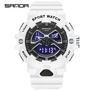 นาฬิกาข้อมือผู้ชาย Sanda 3150 ยี่ห้อดัง กันน้ำ 5BAR ทนต่อแรงกระแทก นาฬิกาดิจิตอลสำหรับผู้ชาย นาฬิกาสปอร์ต - Product Image 1