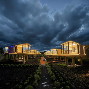 Maison <span class=keywords><strong>mobile</strong></span> miniature moderne préfabriquée écologique Cabine capsule spatiale Maison <span class=keywords><strong>mini</strong></span> dirigeable Pod Hôtel Acier Tendance Capsule écologique - Product Image 2