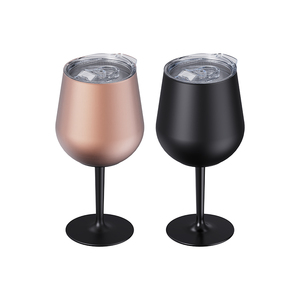 Copa de <span class=keywords><strong>Vino</strong></span> de Doble Pared de Acero Inoxidable 304 de 15 oz, Aislada, con Tallo Desmontable, Irrompible, para Viajes y Campamentos - Product Image 1