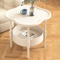 Creative crème-Style en plastique maison salon canapé chevet Table basse moderne minimaliste balcon debout organisateur de stockage