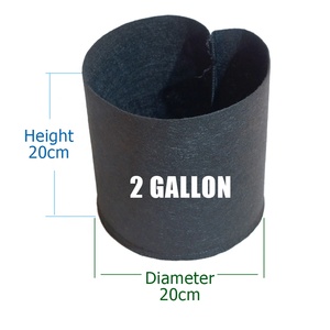 3 5 7 10 12 25 gallons <span class=keywords><strong>petit</strong></span> pliable biodégradable tissu fleur plante pot poussent des sacs - Product Image 2
