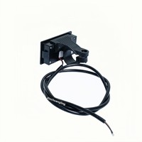 Afficheur LCD en plastique et cuivre pour véhicule électrique, tableau de bord 6 broches, accessoire de rétrofit pour vélo, tension de la batterie 12-80V
