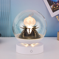 Lampe de nuit LED en forme de tête de citrouille pour enfants - Rechargeable, changeant de couleur RGB, pour la chambre à coucher