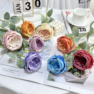 Arrangement de fleurs artificielles en forme de rose pour la décoration de la maison, décoration de bureau, aménagement paysager, fleurs artificielles - Product Image 2