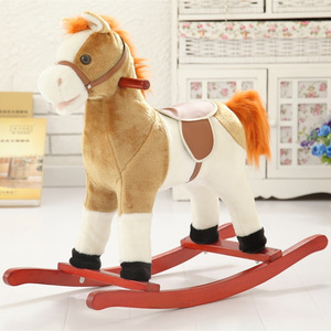Brinquedos para Bebês e Crianças, Cavalo de Pelúcia Balançante, Animais de Montar - Product Image 4