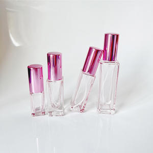 3ml/5ml/10ml/20ml Premium Minimalist Custom Empty <b>Pink</b> Square Glass <b>Spray</b> Perfume Bottles Atomizer - Product Image 2
