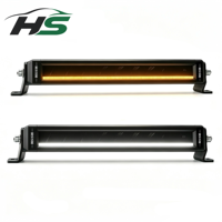 Barre lumineuse LED HSSH 50 pouces 250W avec rétroéclairage RGB, commande par interrupteur filaire, éclairage tout-terrain pour camion, SUV, 4x4
