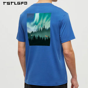 Camisetas Ecológicas para Hombre, 100% Algodón Orgánico, Tejidas, Personalizadas, Casuales, de Alta Calidad, Cómodas, Estampadas, Antiarrugas, de Secado Rápido - Product Image 4