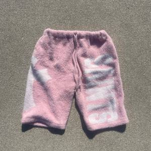 Shorts en mohair unisexe personnalisés, imprimés, amples, sous le genou, avec cordon de serrage, style streetwear, en tricot moelleux <span class=keywords><strong>et</strong></span> duveteux - Product Image 2
