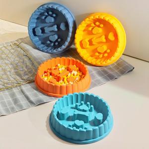 Tigela de Alimentação Lenta Oval para Animais de Estimação, Antiderrapante, Elevada, de Plástico Premium, Tigela de Alimentação Lenta para Cães e Gatos, Viagem - Product Image 4