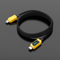 Kabel Data APPACS U120 USB-C ke C dengan Selubung PVC Kepang, Pengisian Cepat Khusus 3A dengan Konduktor Tembaga Murni