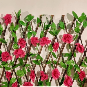 Recinzione da Giardino Espandibile in Plastica con Foglie Artificiali, Resistente ai Raggi UV, Ecologica <span class=keywords><strong>e</strong></span> di Alta Qualità per Agriturismi - Product Image 6
