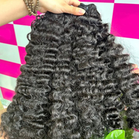Extensiones de Cabello Humano Ondulado Natural, Cabello Virgen Indio en Paquetes, Venta al Por Mayor, Cabello con Cutícula Alineada