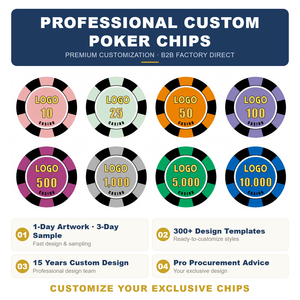 Jetons de <span class=keywords><strong>poker</strong></span> Monte Carlo de 14 g avec incrustation métallique, jetons de casino personnalisés, vente en gros, jetons de jeu de qualité professionnelle pour casino - Product Image 3