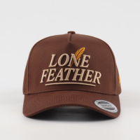 Topi Trucker Tropis Kustom Profil Tinggi Terstruktur 5 Panel Snapback Katun Twill Dua Warna Logo Bordir 3D