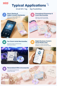 พวงกุญแจอัลบั้มซีดี NFC ขนาดเล็กสำหรับโปรโมท <span class=keywords><strong>Spotify</strong></span> Playlist พร้อมงานศิลปะแบบกำหนดเอง - Product Image 3