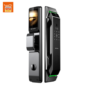 Serrure intelligente Tuya avec reconnaissance 3D du visage et des empreintes digitales <span class=keywords><strong>Porte</strong></span> numérique en aluminium pour <span class=keywords><strong>porte</strong></span> en acier Comprend une connectivité WiFi - Product Image 6