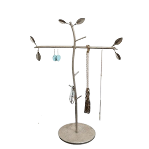 Bonne qualité Organisation métal décoratif support à bijoux Base en marbre utilisation polyvalente tenant boucles d'oreilles colliers - Product Image 4