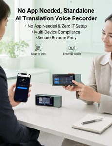 Traducteur simultané IA multi-personnes Timekettle X1 pour réunions, 52 langues hors ligne, connectivité Wi-Fi en temps réel, restez connecté - Product Image 2