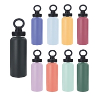Bouteille d'eau de sport à double paroi thermique en acier inoxydable Magsafe avec support magnétique pour téléphone portable pour salle de sport, fitness, vente en gros