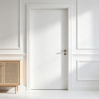 Puertas de Madera Sólida Resistentes a la Humedad, Diseño Minimalista, Aislamiento Acústico, Uso Exterior para Sala de Estar y Apartamento