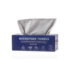 カスタム30x30cmマイクロファイバーラグ取り外し可能キッチンクロス多目的タオルボックス付きマイクロファイバータオルロール - Product Image 4