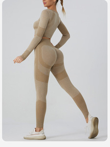 Ensemble de Combinaison de Ski d'Hiver pour Femmes RUIQUWIN Haute Élasticité Sans Couture Évacuation de l'Humidité Séchage Rapide Vêtements de Sport Yoga Vente en Gros Yoga en Plein Air - Product Image 4