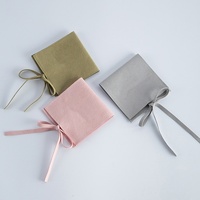 Pochette à bijoux en microfibre écologique durable et tendance, sac d'emballage pour montre avec taille et couleur personnalisables