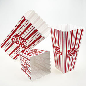 Boîtes à popcorn jetables en kraft, personnalisées, carrées, imprimées en quatre couleurs, découpées, en matériaux recyclés, pour frites et cadeaux - Product Image 4