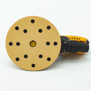 Klett-Schleifscheibe 6 Zoll 15 Löcher Runde Schleifscheibe Gelbe Schleifpapier-Scheibe zum Polieren - Product Image 5