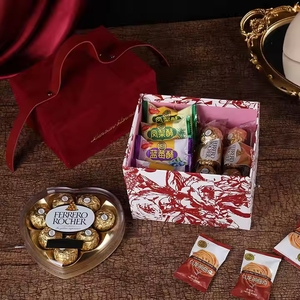 RTS 14*9*8cm 18*14*13cm 23*18*15.5cm Square Sweet Candy Paperboard <strong>Box</strong> with Ribbon Custom Logo Boxes for Wedding Gift Packaging - Product Image 6