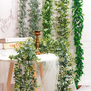 Guirnaldas de Eucalipto Artificiales FUYI de 100cm y 200cm, Decoración de Pared para Bodas y Hogar, Accesorios de Fotografía para Exteriores - Product Image 2