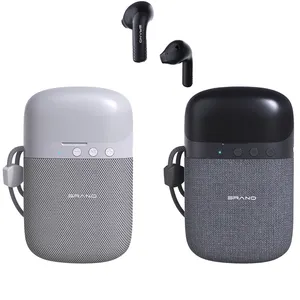 HF01 2 In 1 Portable Earphone Headphones Speaker Mini Wireless Blue tooth Speaker TWS earphone with good quality