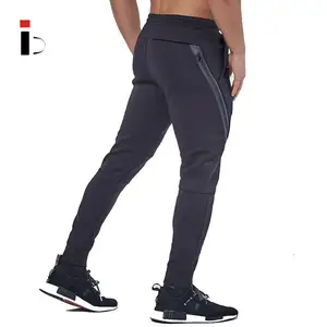 2021 OEM tasarım dikişsiz fermuarlar detayları tam boy Fitness giysileri pantolon erkekler Sweatpants özel erkek Joggers