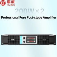 Amplificateur de puissance stéréo professionnel HD-413N 1300W Classe H Haute puissance pour concerts, spectacles en direct et tournées