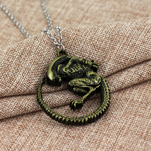 Collar con Colgante de <span class=keywords><strong>Alien</strong></span> Predator de la Película AVP, Estilo Gótico, Horrorífico y Genial para Hombre - Product Image 5