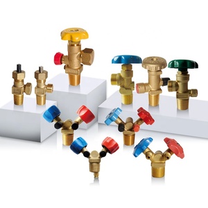 Válvula de cilindro de oxígeno de latón, Control Manual, válvulas de cierre de seguridad de <span class=keywords><strong>Gas</strong></span> Industrial de alta presión <span class=keywords><strong>para</strong></span> cilindros de nitrógeno - Product Image 2