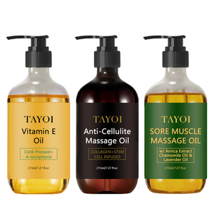 人気スパ若返り肌自然植物減量マッサージオイルしっかりしたスリミング抗セルライトマッサージオイル - Product Image 1