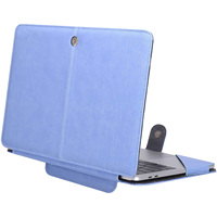 Étui pour MacBook en cuir luxueux, étui pour ordinateur portable rose, housse de protection unique pour MacBook Air 13