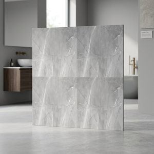 Azulejos de Cerámica para Piso con Aspecto de Mármol Blanco, 40x40cm, Acabado Mate Liso, Porcelana Premium para Interiores de Villas - Product Image 6